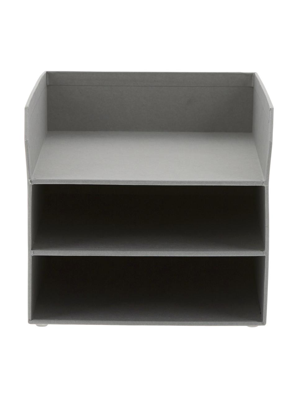 Organizador de documentos Trey, Cartón laminado macizo, Gris, An 23 x Al 21 cm