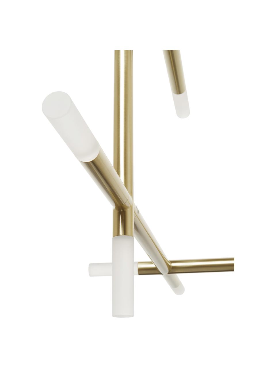 Grand plafonnier LED Gratia, Couleur dorée, blanc, larg. 76 x haut. 50 cm