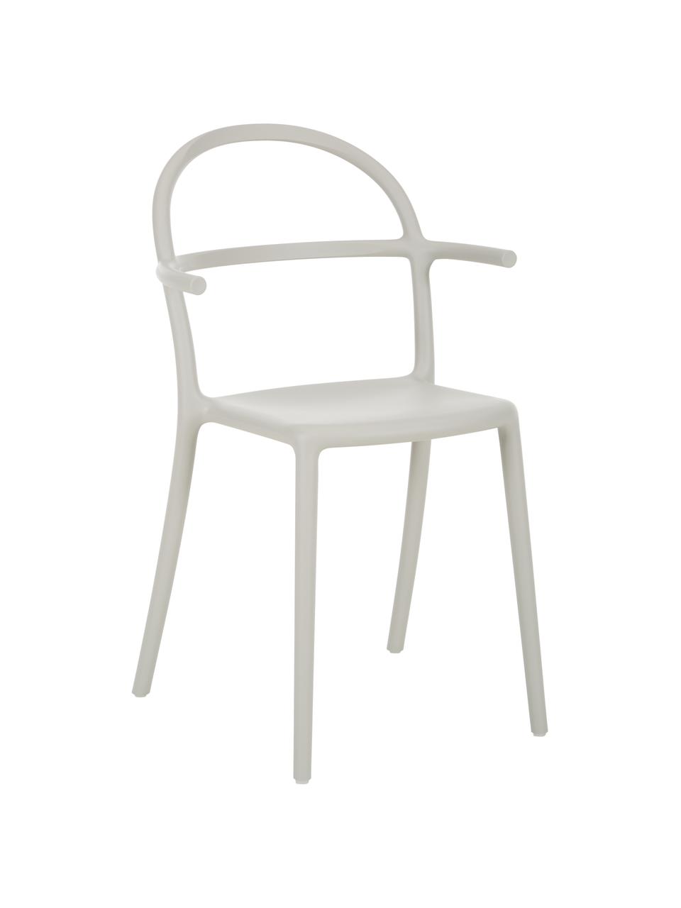Lichtgrijze kunststoffen stoelen Generic, 2 stuks, Gemodificeerd polypropyleen, Grijs, B 52  x D 51 cm