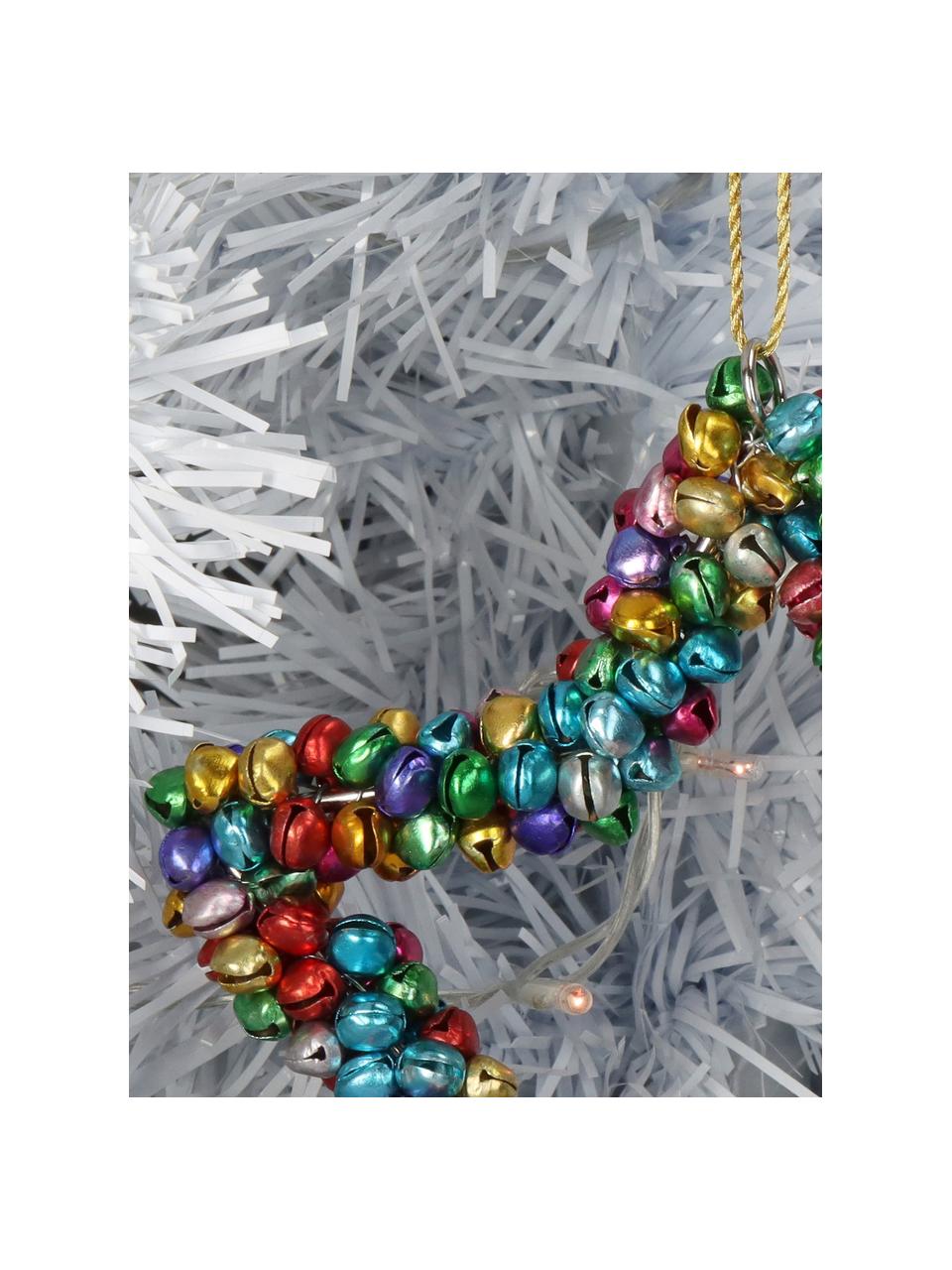 Kerstboomhanger Star met belletjes, Gecoat metaal, Meerkleurig, B 14 x H 14 cm