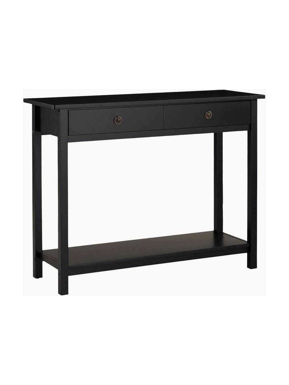 Konzolový stolík Ditti, Čierna, Š 104 x H 83 cm
