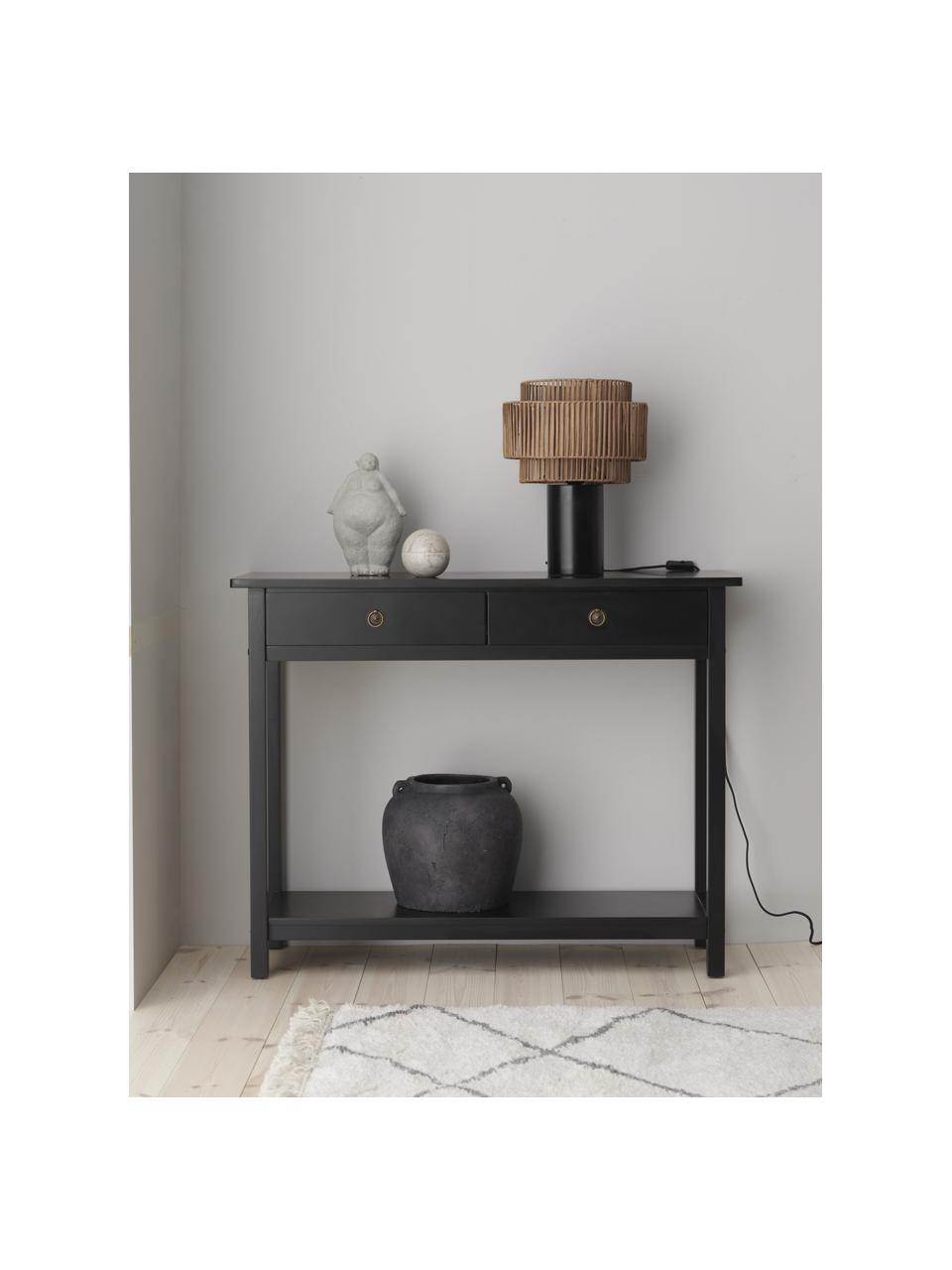 Konzolový stolík Ditti, Čierna, Š 104 x H 83 cm