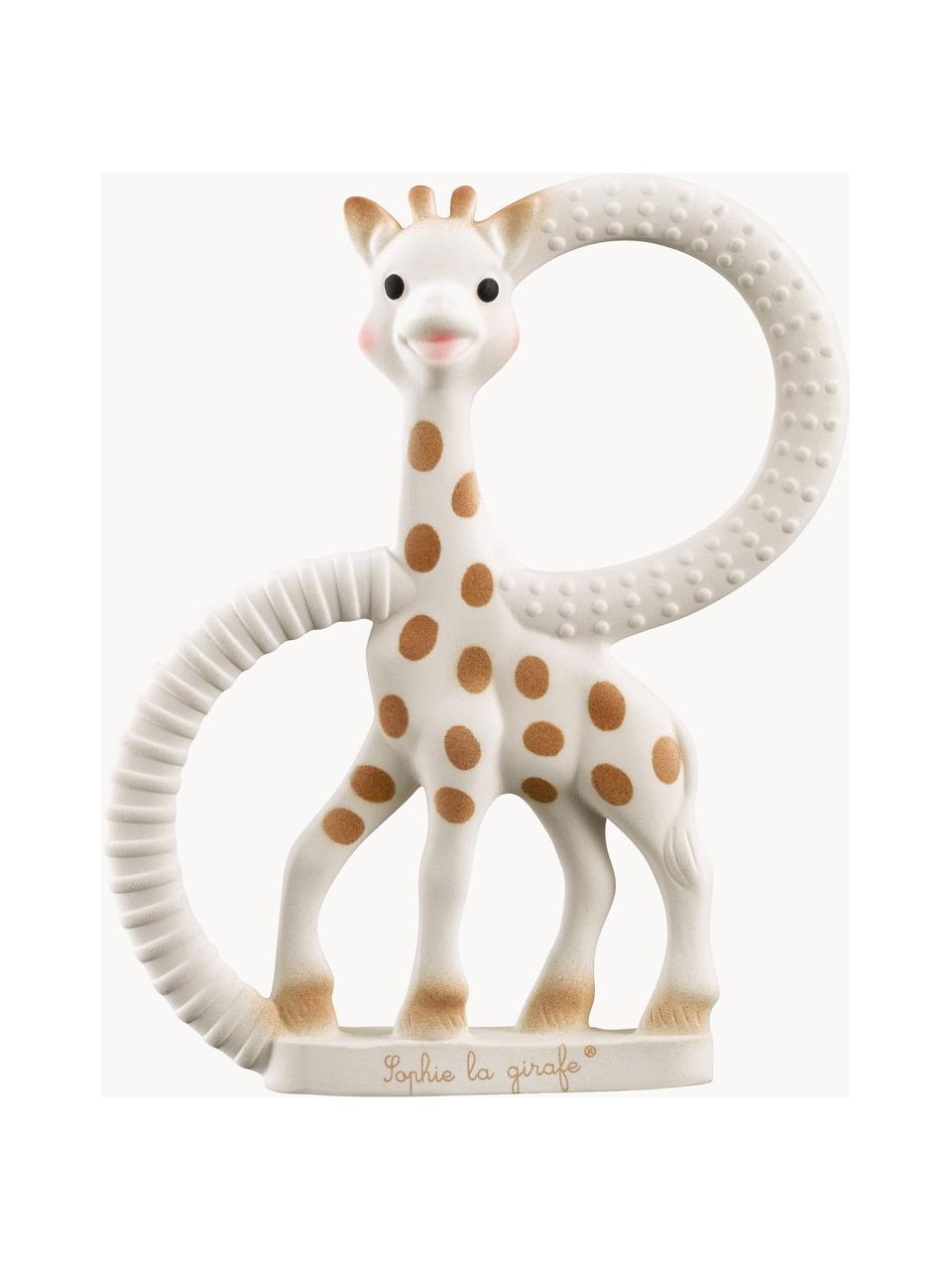 Gryzak Sophie la girafe, 100% naturalny kauczuk, Biały, brązowy, S 9 x W 12 cm