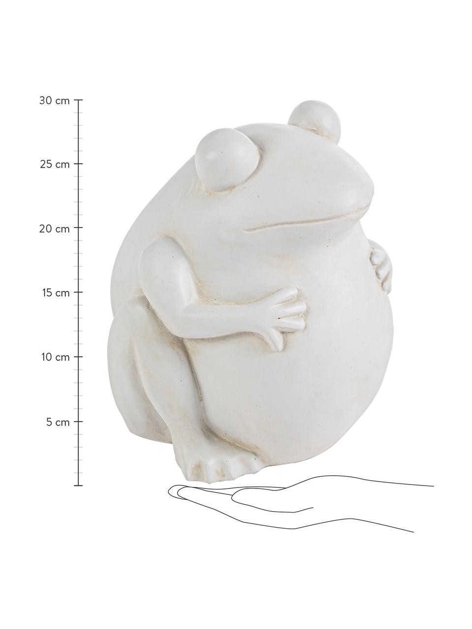 Cache-pot Frog, Plastique, Blanc cassé, larg. 28 x haut. 30 cm