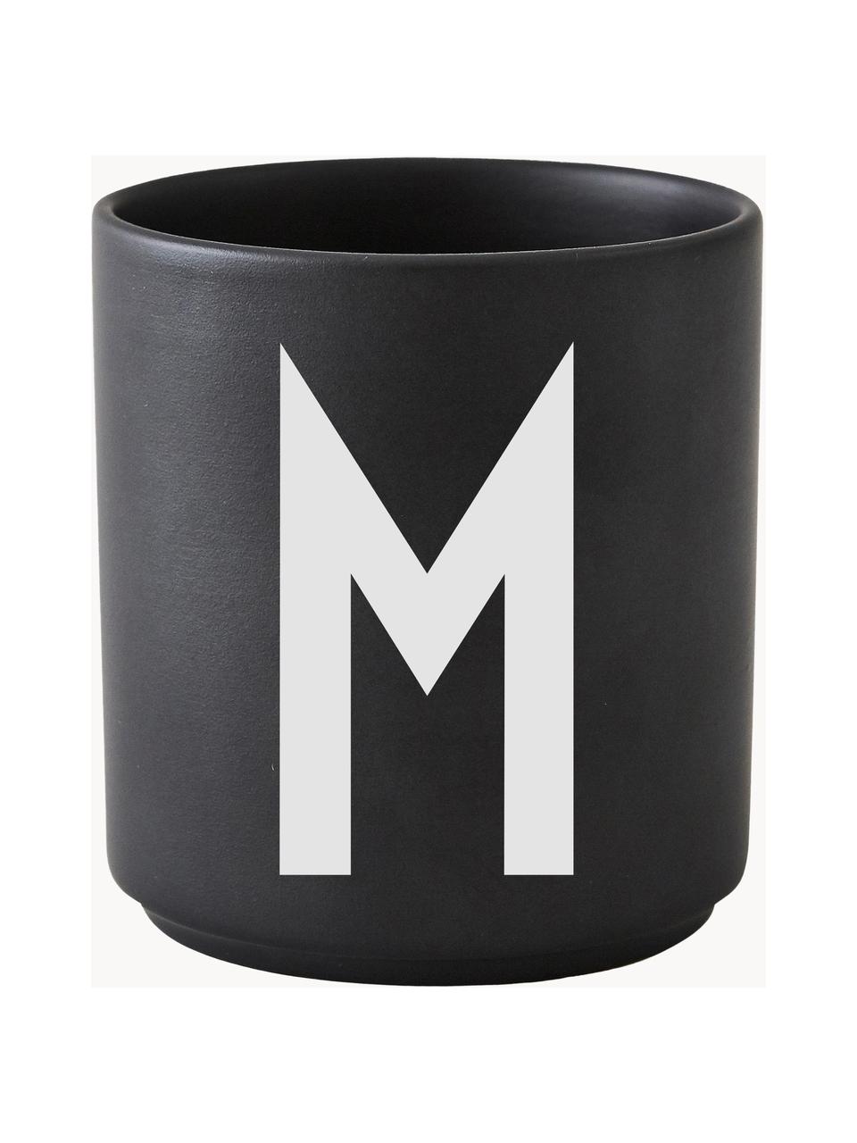 Mug design Personal (variantes de A à Z), Porcelaine Fine Bone China
Fine Bone China est une porcelaine tendre, qui se distingue particulièrement par sa brillance et sa translucidité, Noir, blanc, Mug Y, 250 ml