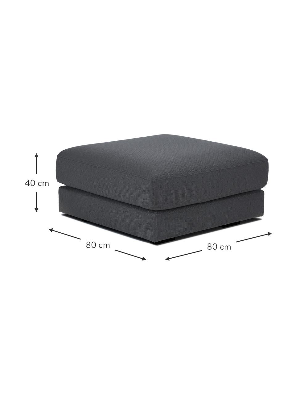 Podnožka Tribeca, Antracitová, Š 80 cm, V 40 cm