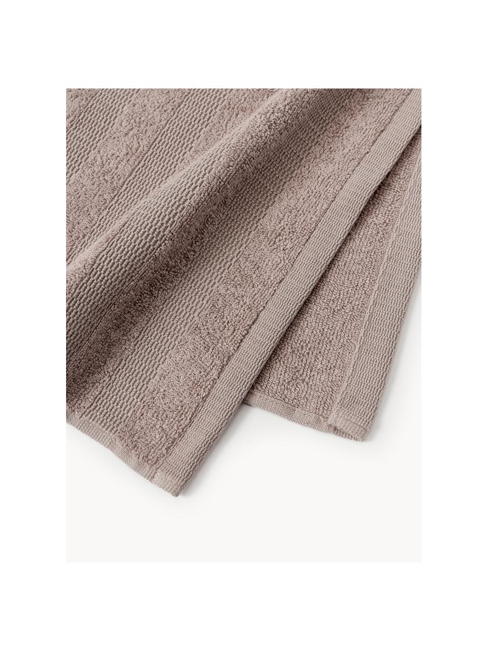 Ręcznik dla gości z bawełny Camila, 4 szt., Mauve, Ręcznik dla gości, S 30 x D 50 cm