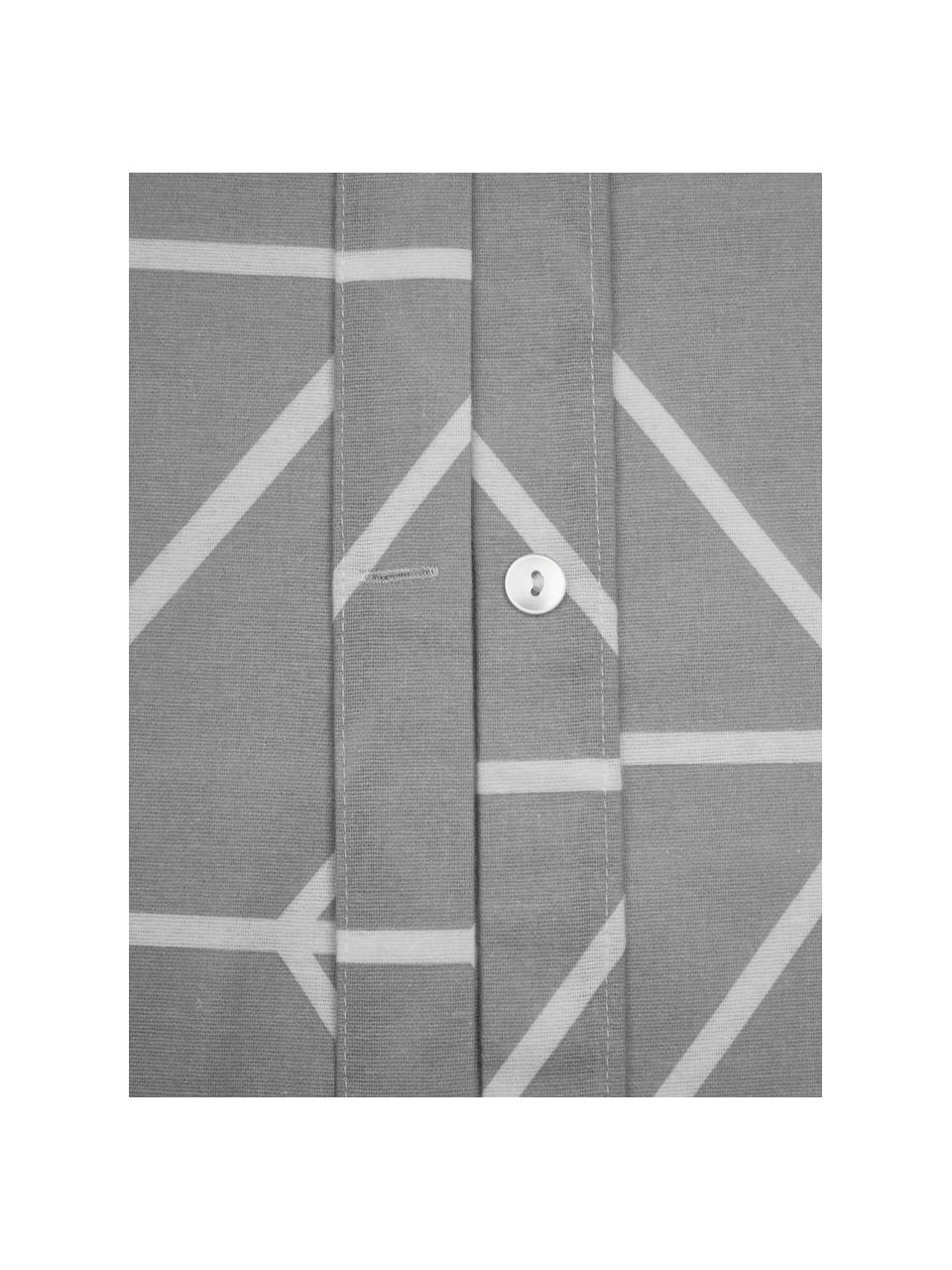 Poszewka na poduszkę z flaneli Yule, 2 szt., Szary, biały, S 40 x D 80 cm