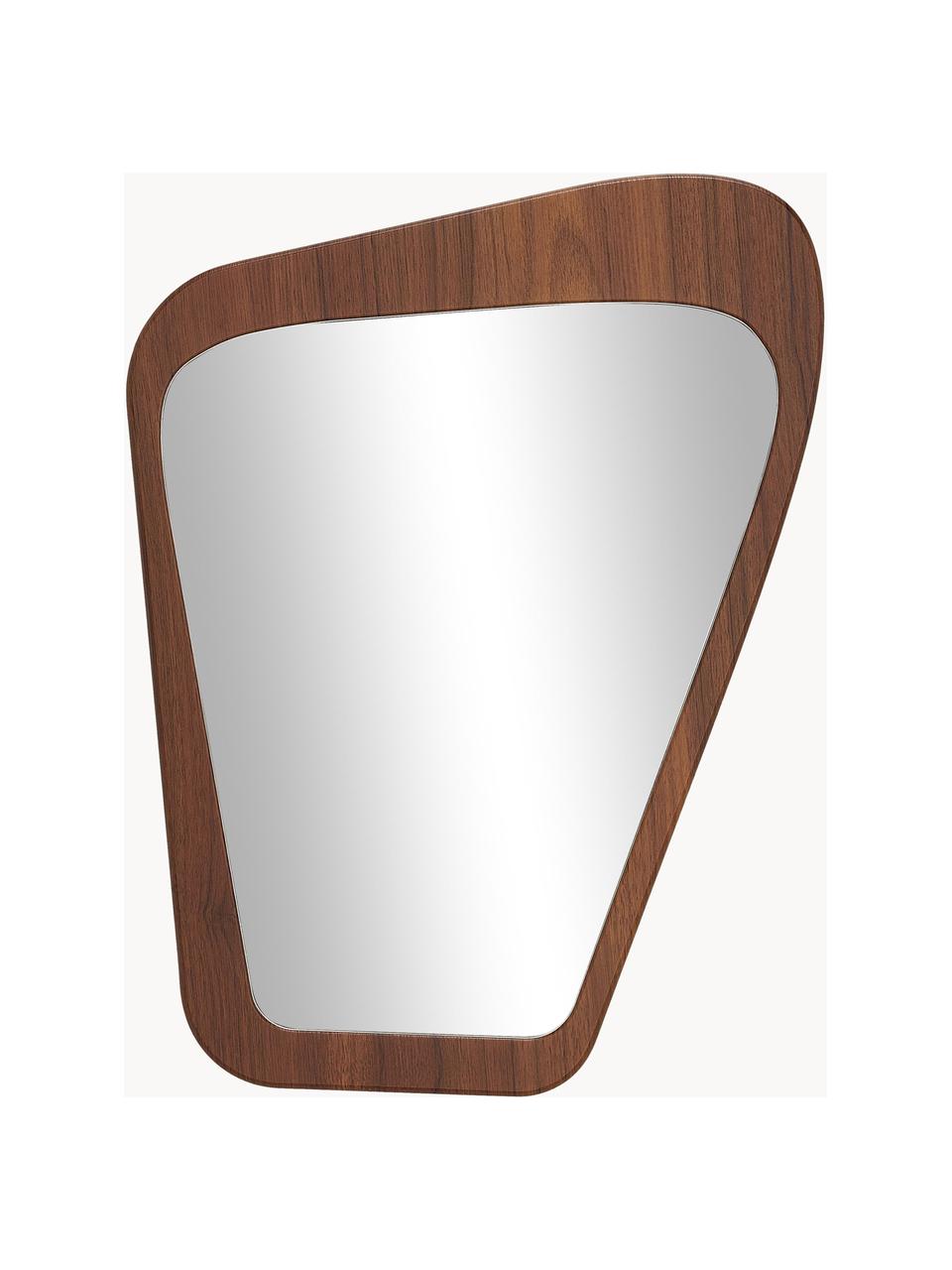 Specchio da parete May, Cornice: effetto legno, Retro: pannello di fibra a media, Superficie dello specchio: lastra di vetro, Legno scuro, marrone, Larg. 41 x Alt. 55 cm