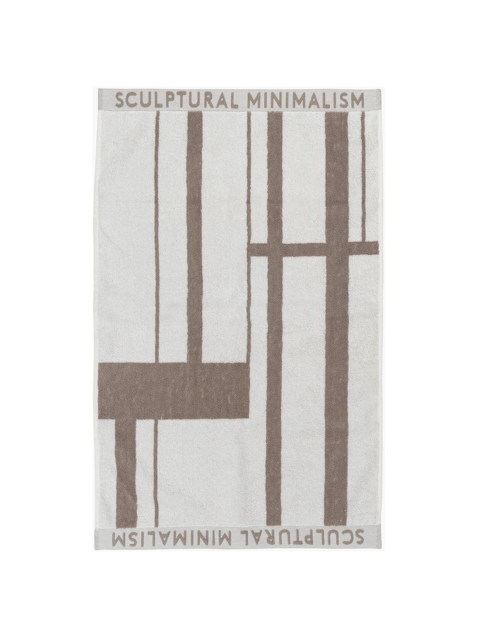 Ręcznik Minimal, Bawełna, Złamana biel, nugatowy, Ręcznik kąpielowy, S 70 x D 140 cm