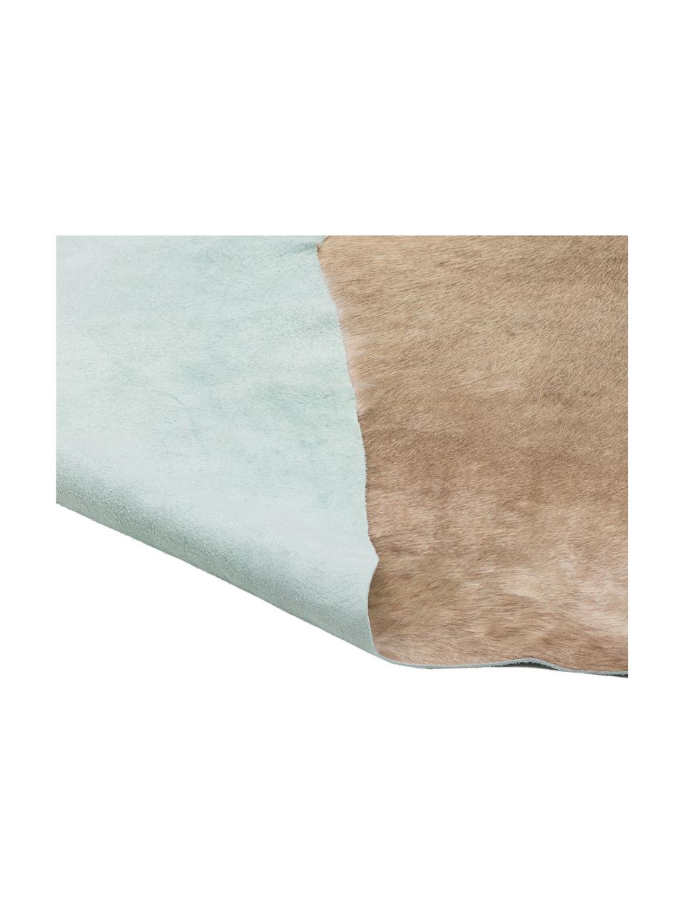 Tappeto in pelle di mucca Anna, Pelle di mucca, Beige, Pelle di mucca unica 1090, 160 x 180 cm