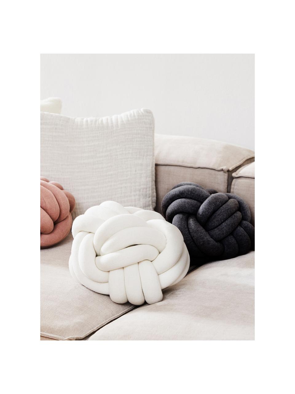 Uzlový vankúš Twist, Čierna, Ø 30 cm