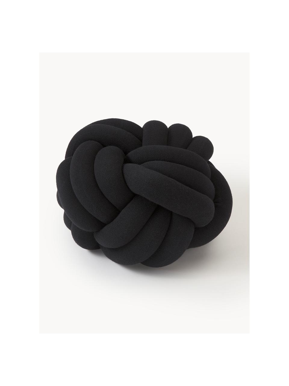 Coussin nœud Twist, Anthracite, larg. 30 x long. 30 cm