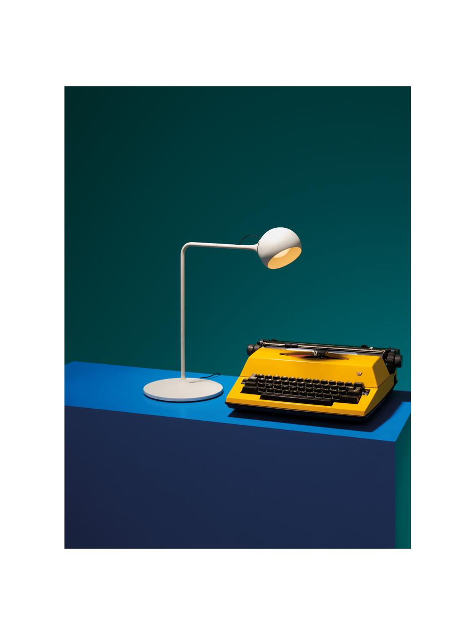 Dimmbare verstellbare LED-Schreibtischlampe Ixa, Greige, B 40 x H 42 cm