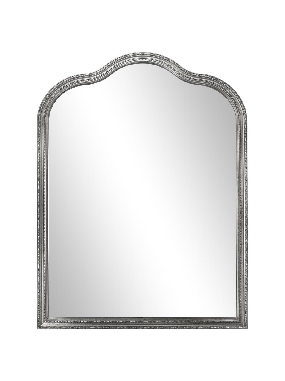 Barokní nástěnné zrcadlo Muriel, Stříbrná, Š 90 cm, V 120 cm