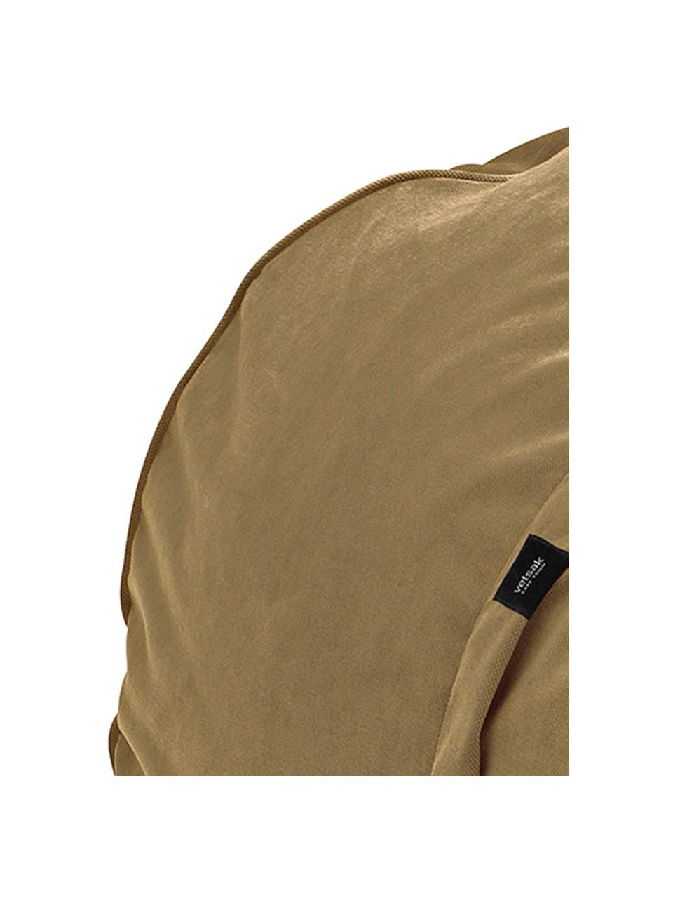 Poltrona sacco in velluto Velvet, Rivestimento: velluto di poliestere 40., Colori caramellati, Ø 110 x Alt. 70 cm