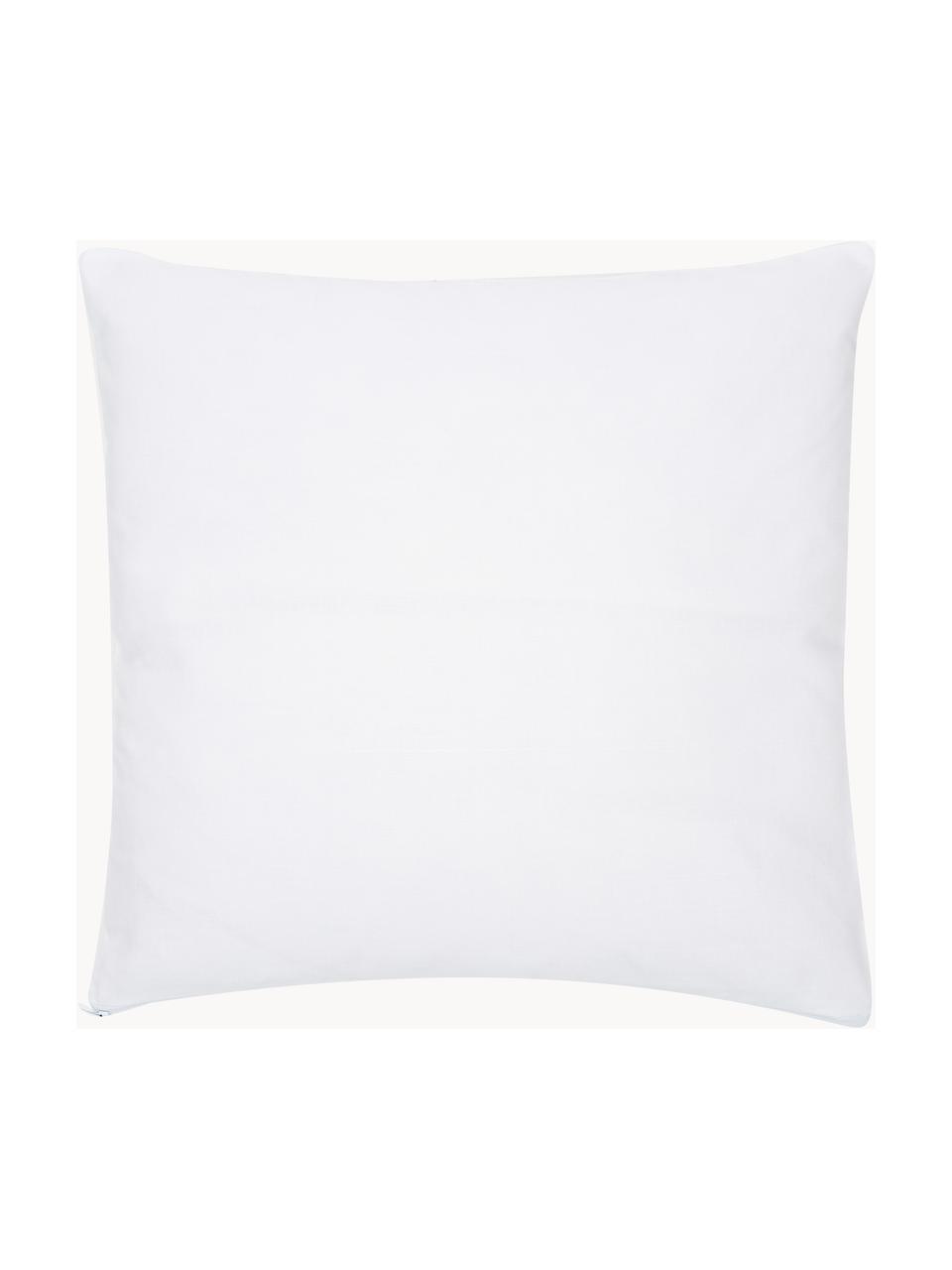 Housse de coussin 45x45 coton bio Palima, 100 % coton bio, certifié GOTS, Blanc, vert, larg. 45 x long. 45 cm