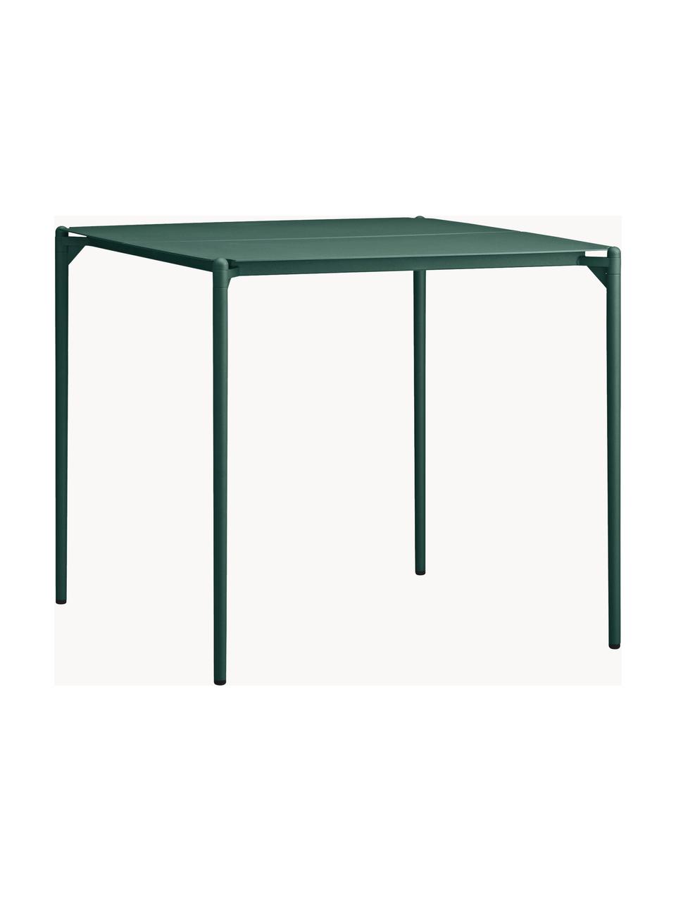 Mesa de metal para exterior Novo, Acero recubierto, Verde oscuro, An 80 x F 80 cm