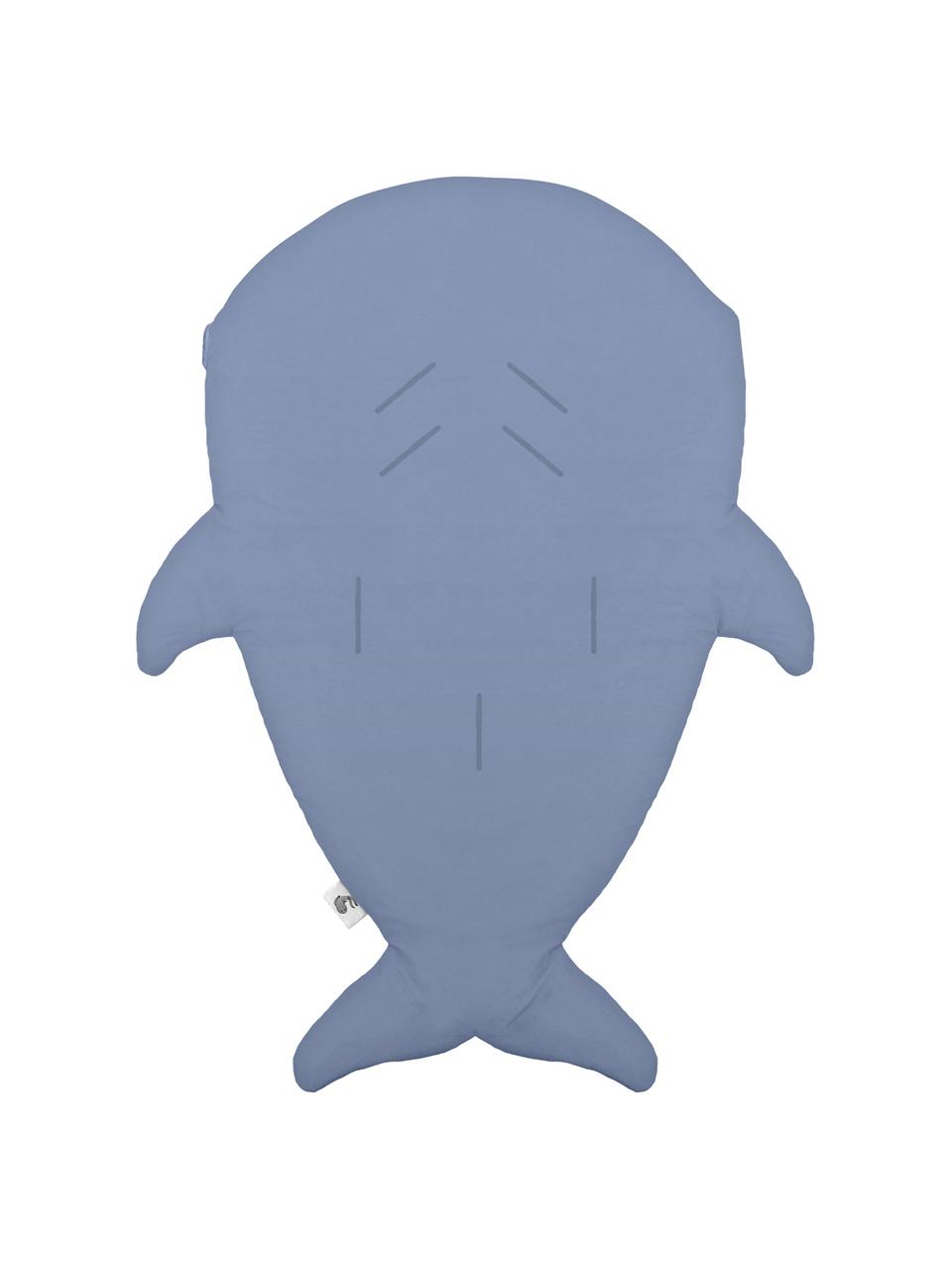 Sacco nanna Shark, Rivestimento: cotone, certificato Oeko-, Blu grigio, Larg. 73 x Lung. 98 cm