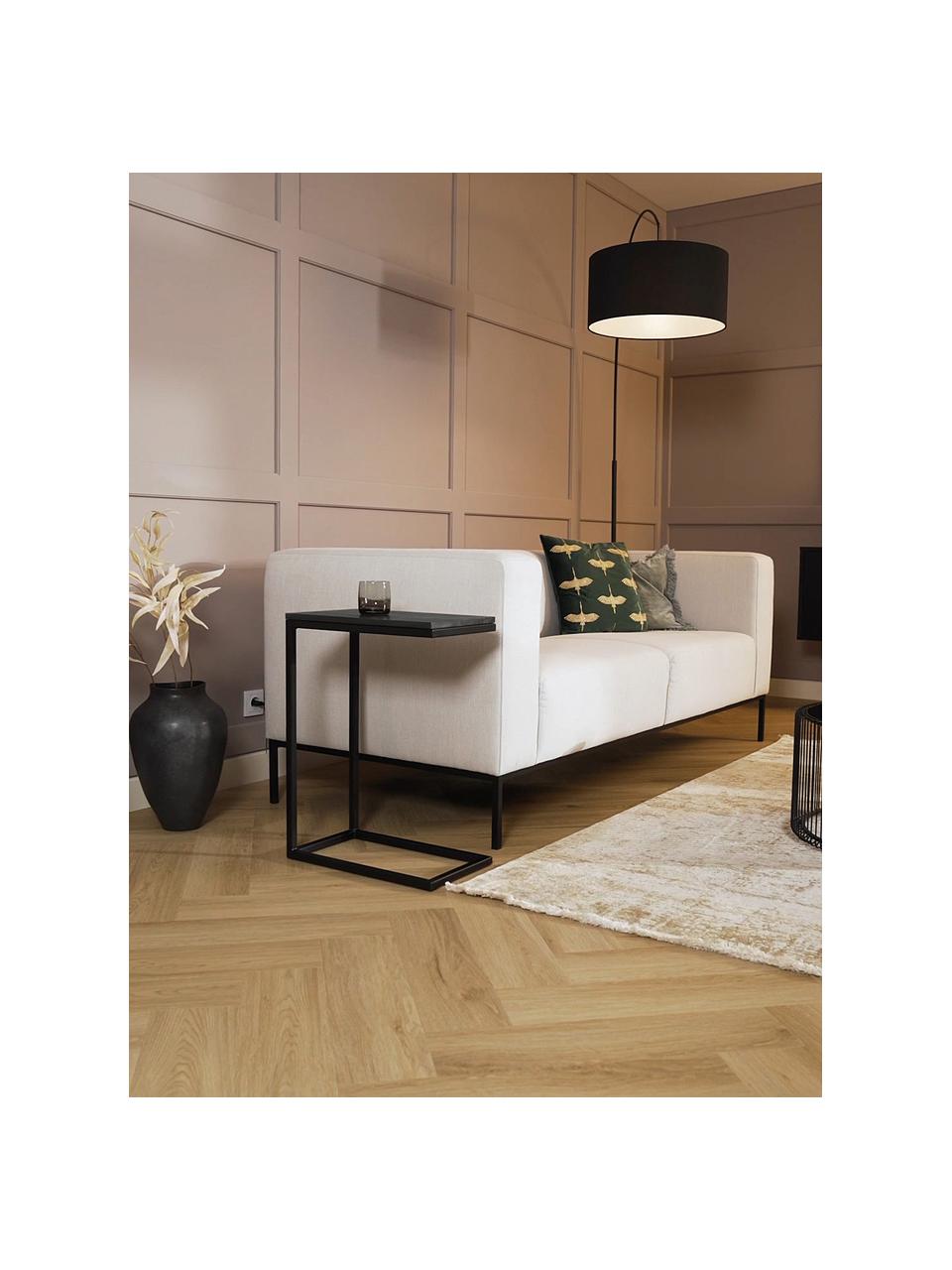 Pomocný stolík z mangového dreva Celow, Čierna, Š 45 x V 62 cm