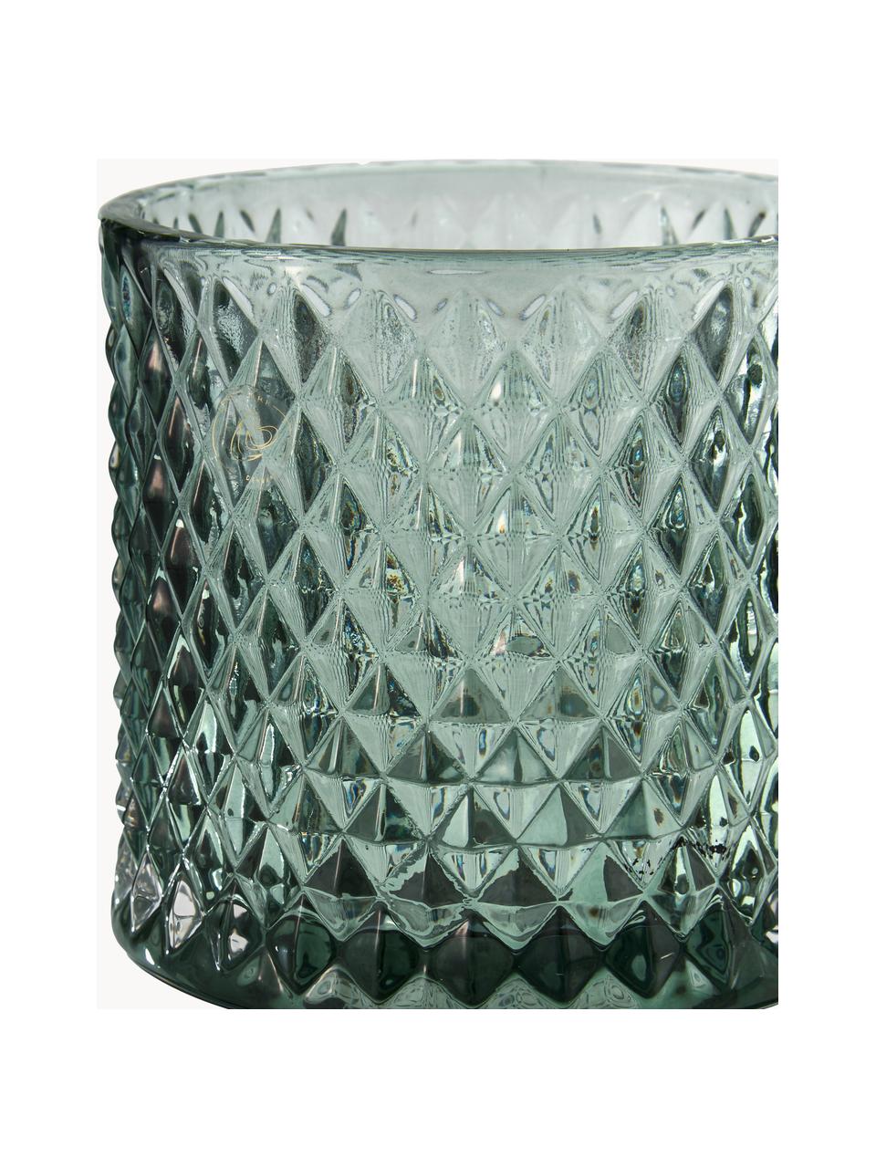 Aufbewahrungsdose Miya, Glas, Mintgrün, Goldfarben, Ø 11 x H 18 cm
