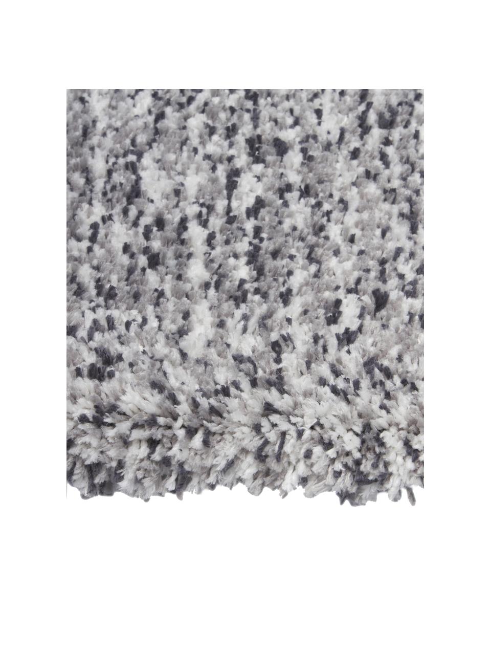 Fluffy gemêleerd hoogpolig vloerkleed Marsha in grijs, Grijstinten, B 80 x L 150 cm (maat XS)