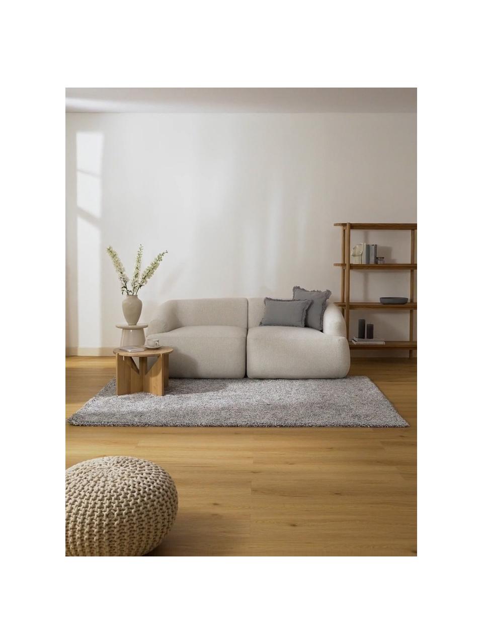 Načechraný melanžový koberec s vysokým vlasem Marsha, Šedá, Š 80 cm, D 150 cm (velikost XS)
