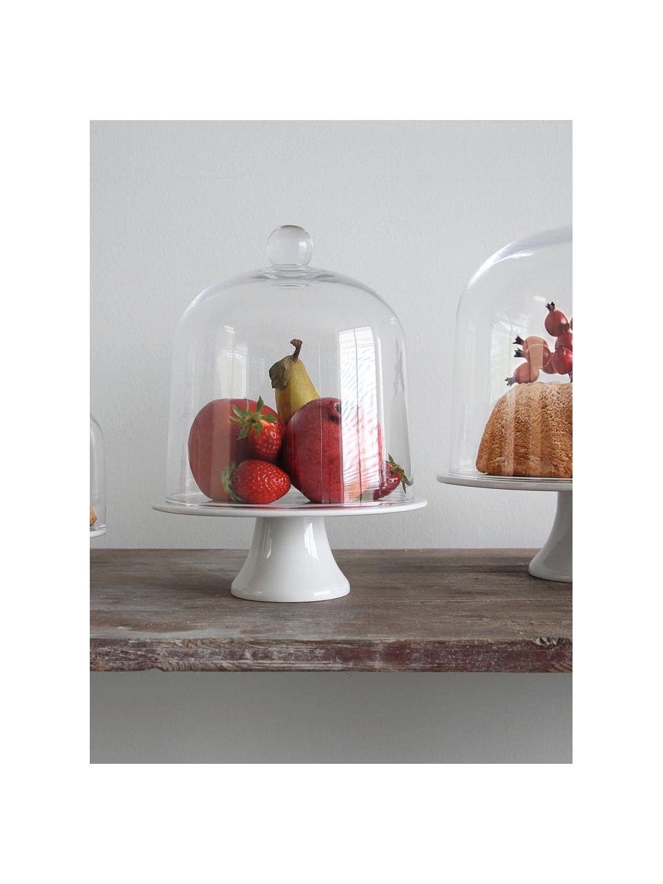 Fuente para postre Grande, Bandeja: gres, Blanco, Ø 35 x Al 11 cm