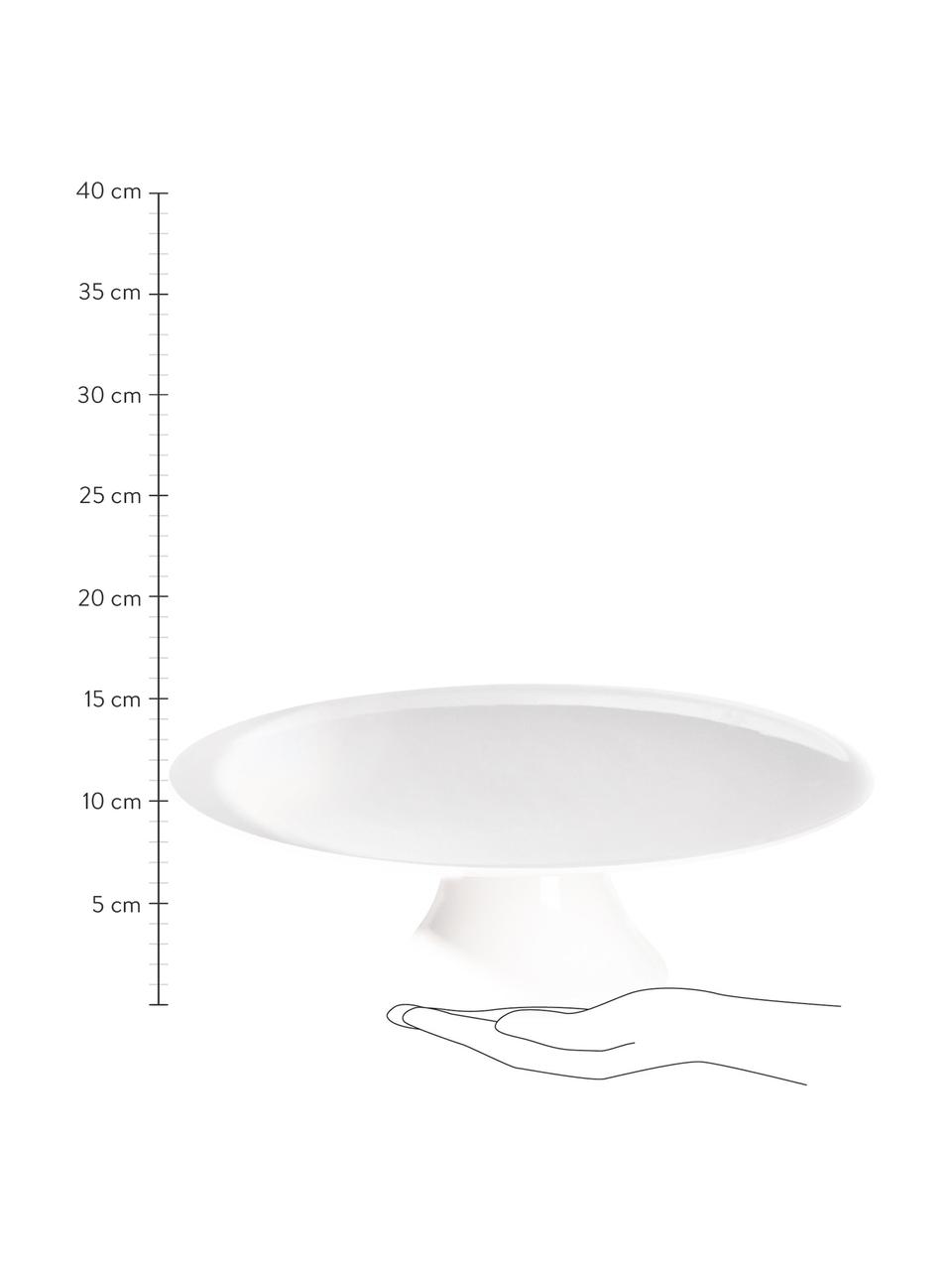 Fuente para postre Grande, Bandeja: gres, Blanco, Ø 35 x Al 11 cm