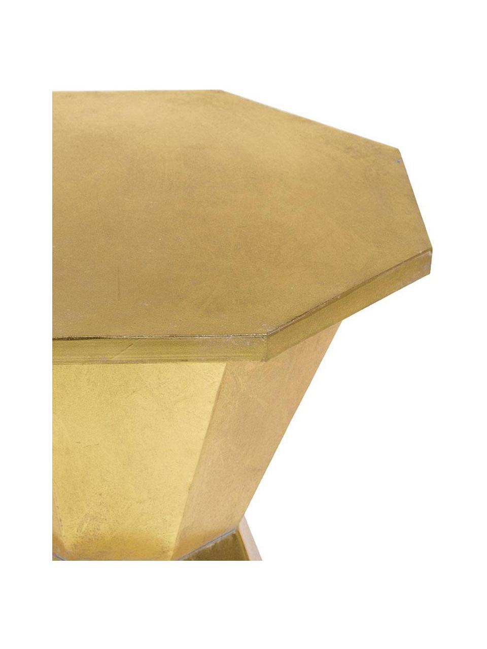 Taburete / Mesa auxiliar Golden, Hierro, Dorado, Ø 44 x Al 51 cm