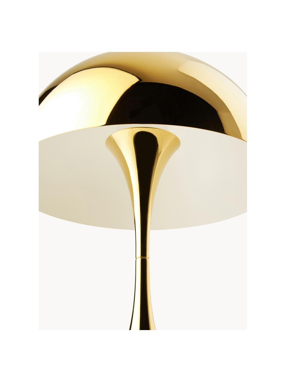 Dimmbare LED-Tischlampe Panthella mit Timerfunktion, H 34 cm, Lampenschirm: Stahl, beschichtet, Stahl Goldfarben, Ø 25 x H 34 cm