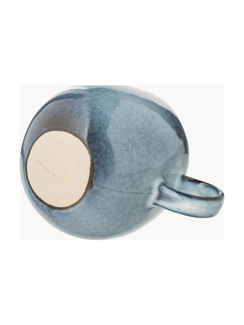 Tasse artisanale Sandrine, Grès cérame, Gris-bleu, chiné, Ø 10 x haut. 10 cm, 400 ml