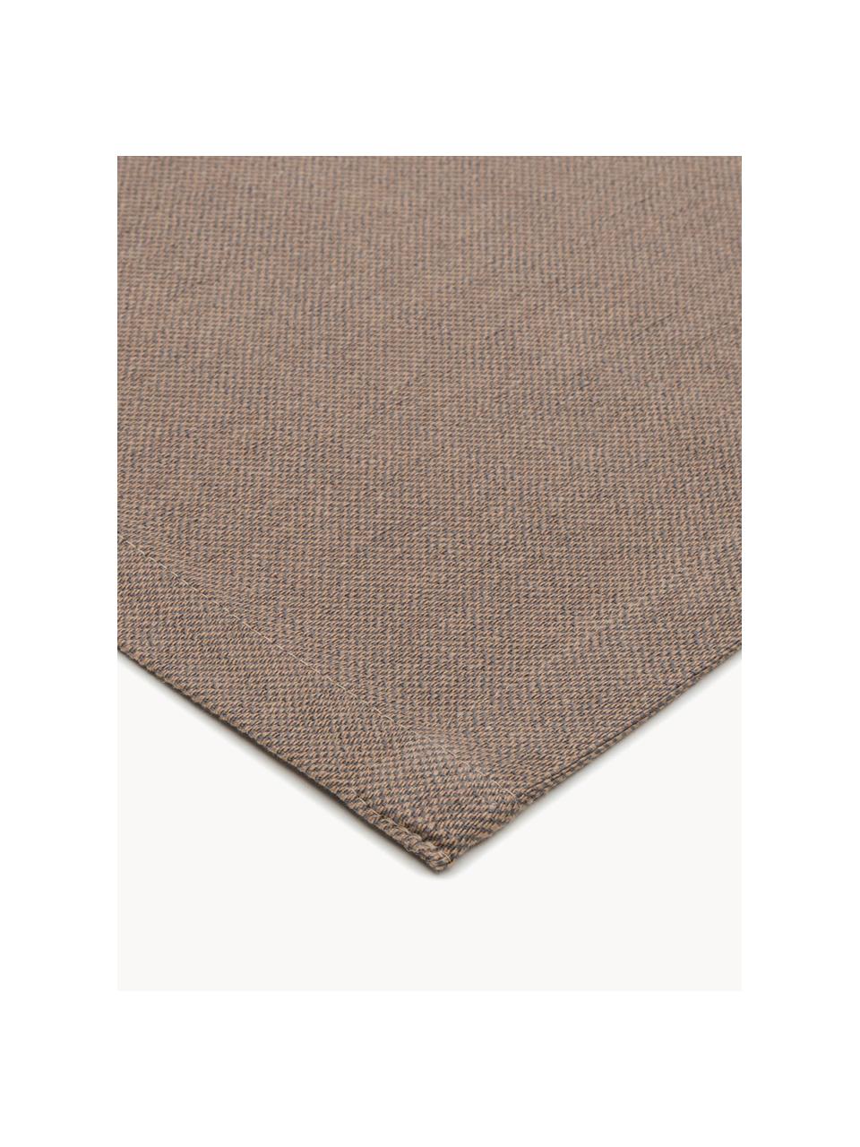 Chemin de table Riva, 55 % coton, 45 % polyester

Le matériau est certifié STANDARD 100 OEKO-TEX®, 14.HIN.40536, HOHENSTEIN HTTI, Taupe, larg. 40 x long. 150 cm