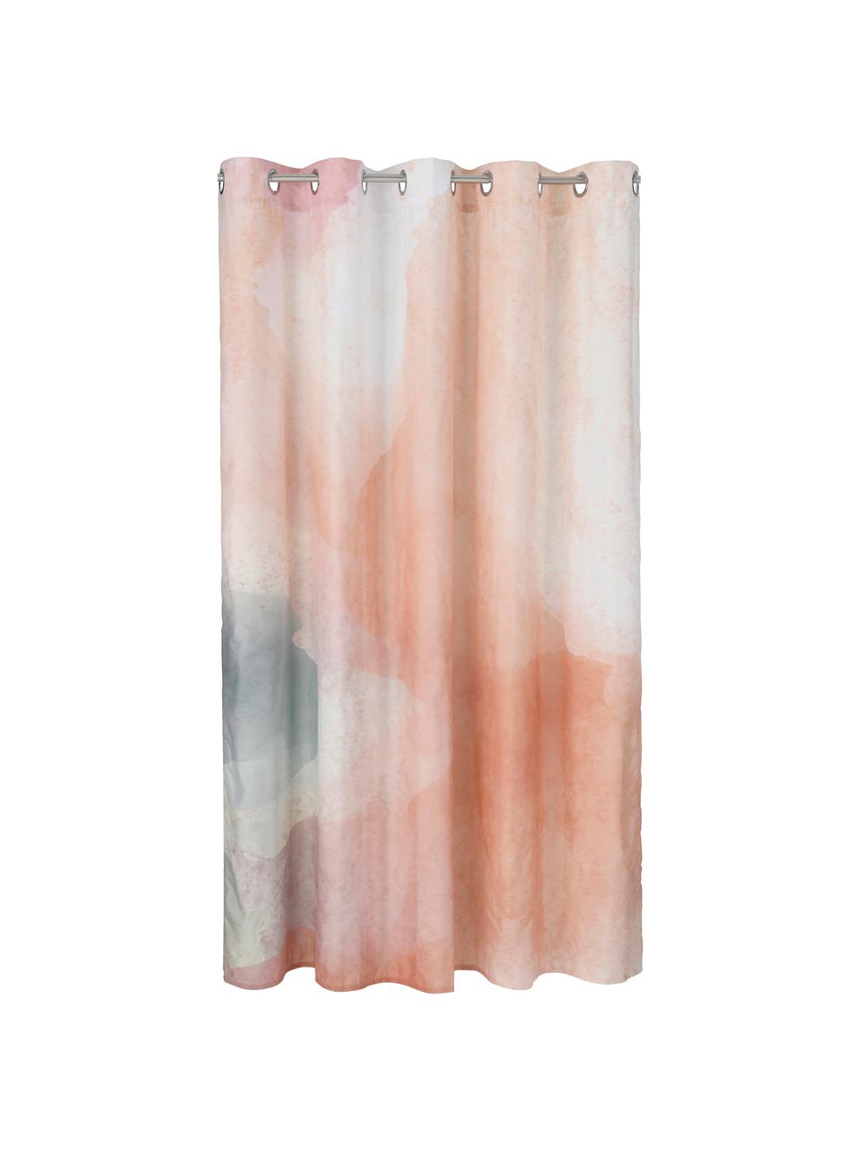 Duschvorhang Amelie mit abstraktem Muster, 100% Polyester, Mehrfarbig, B 180 x L 200 cm