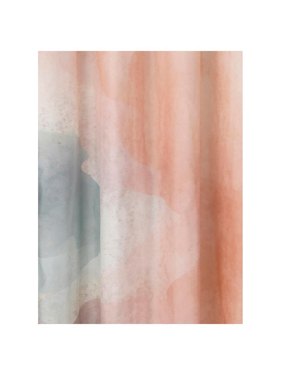 Rideau de douche motif abstrait Amelie, 100 % polyester, Multicolore, larg. 180 x long. 200 cm