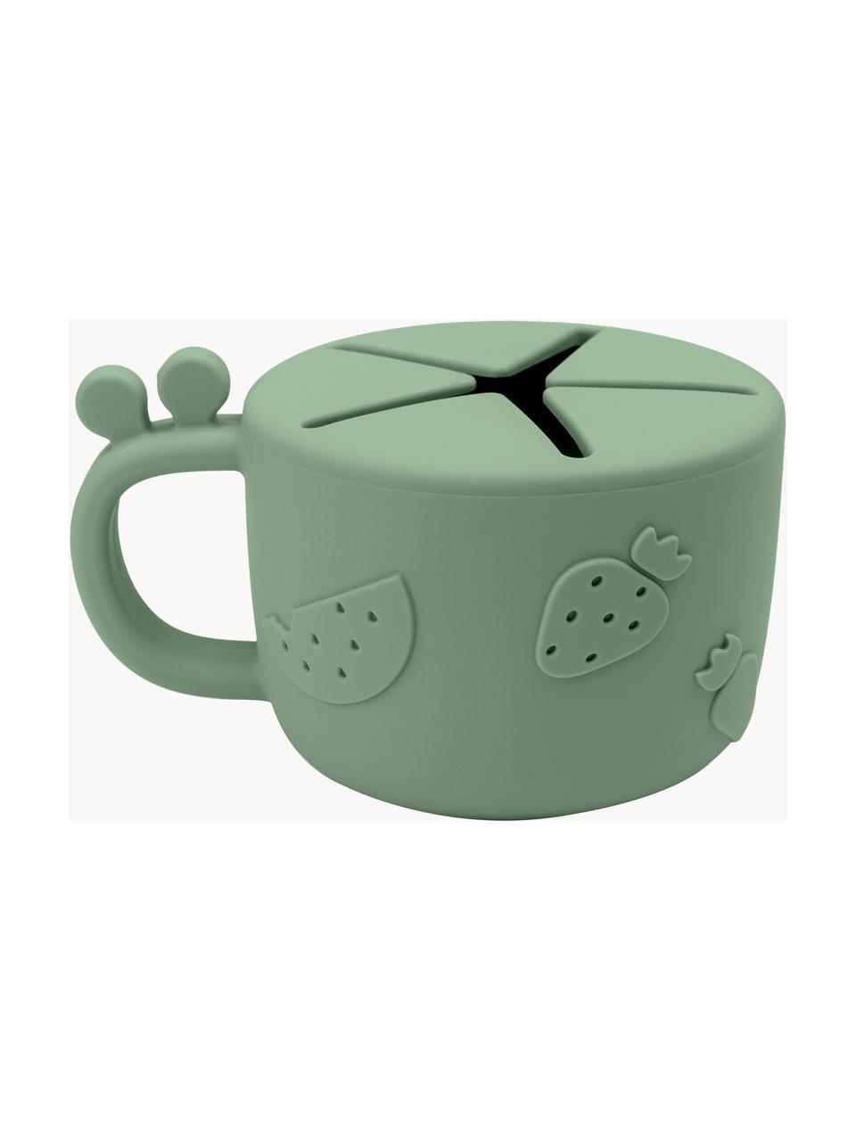 Tazza snack Peekaboo, 100% silicone, Verde salvia, Ø 8 x Alt. 7 cm