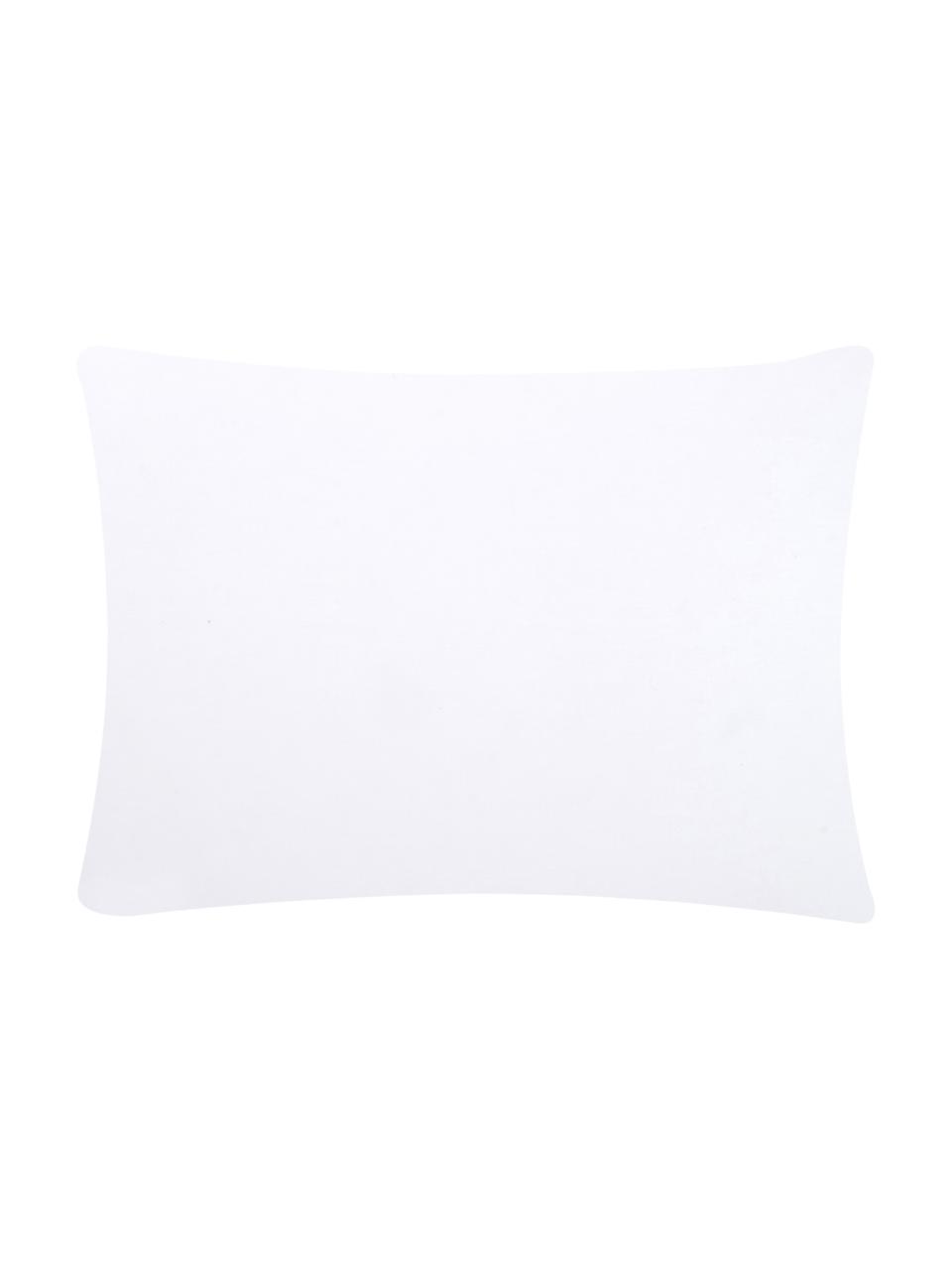 Taie d'oreiller 50x70 percale Francine, 2 pièces, Endroit : vert, blanc Envers : blanc