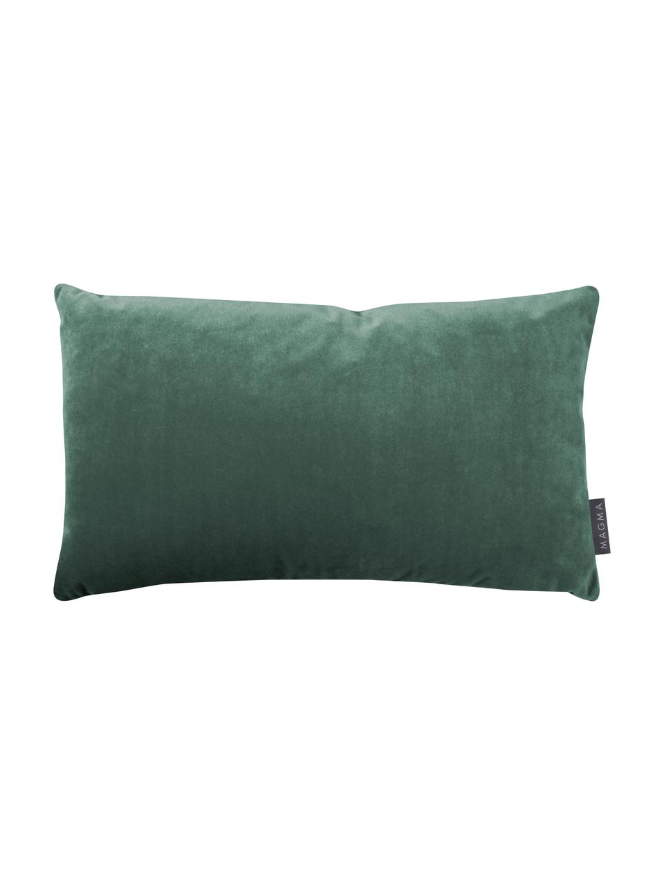 Funda de cojín texturizada Keila, Parte delantera: 92% poliéster, 8% algodón, Verde salvia, An 30 x L 50 cm