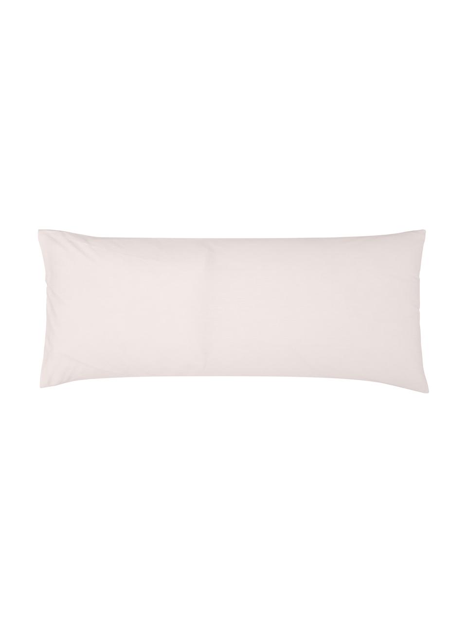 Funda de almohada de percal Malin, Estampado mármol rosa claro, An 45 x L 110 cm