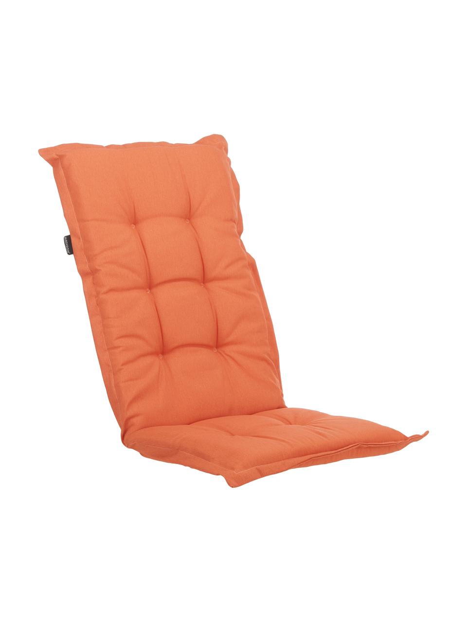 Coussin de chaise avec dossier monochrome Panama, Orange