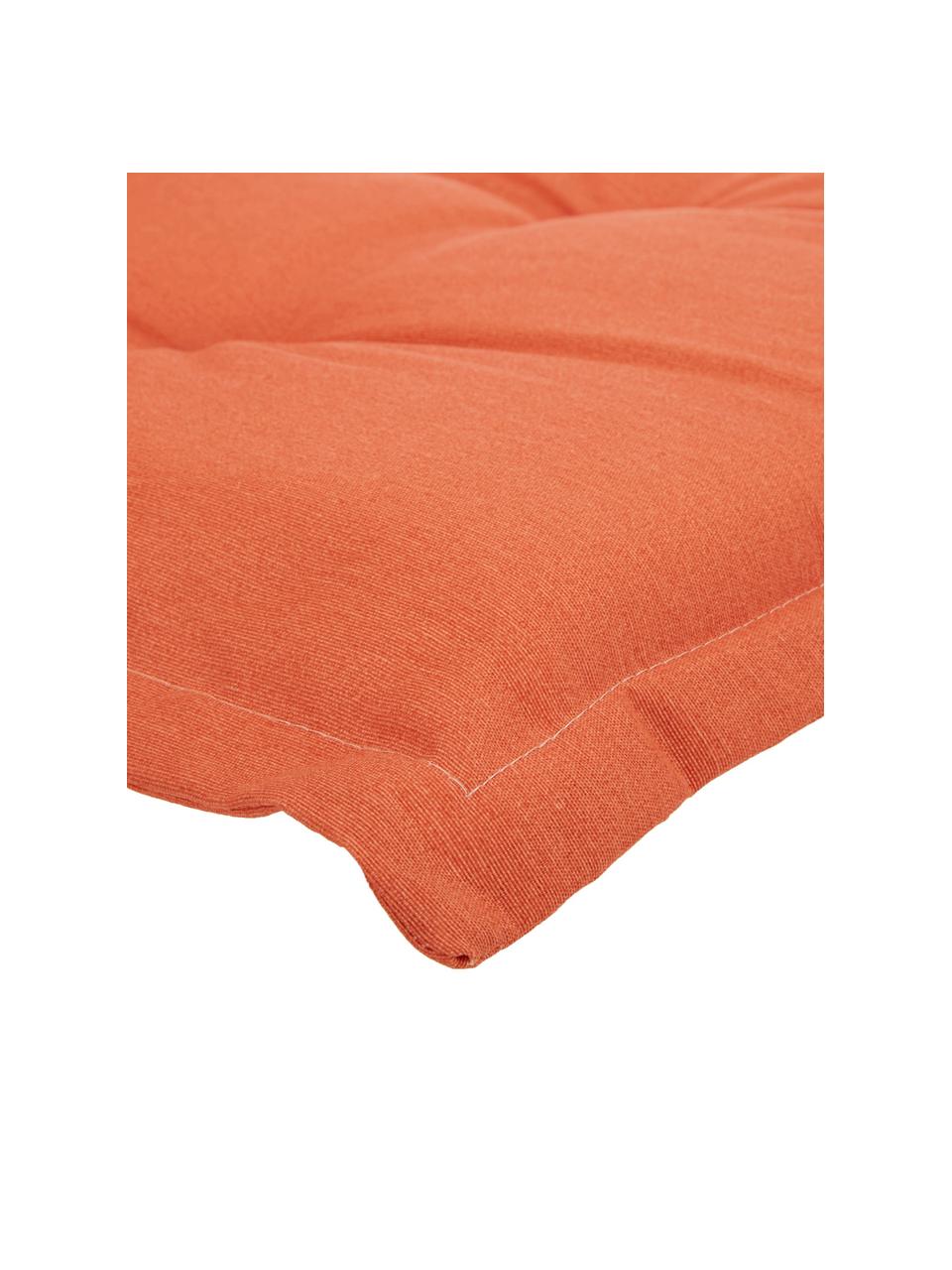 Coussin de chaise avec dossier monochrome Panama, Orange