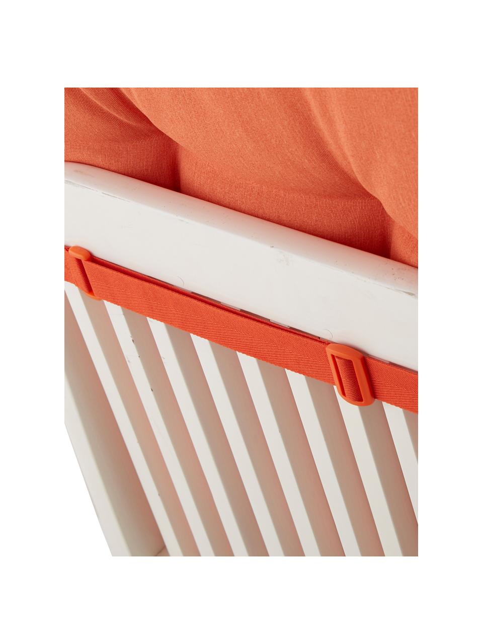 Coussin de chaise avec dossier monochrome Panama, Orange