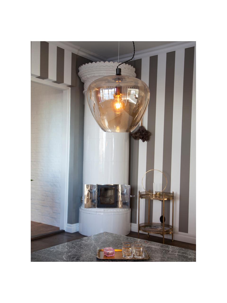 Lámpara de techo Bellissimo Grande, Pantalla: vidrio soplado Colgante, Ámbar, Ø 40 x Al 35 cm