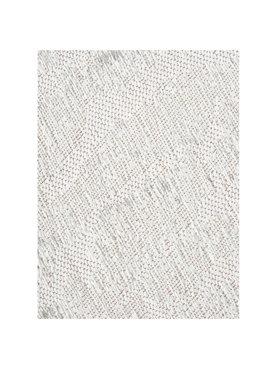 Handgetufteter Jacquard-Baumwollteppich Imani, Flor: 85 % Baumwolle, 15 % Poly, Grautöne, B 120 x L 180 cm (Größe S)