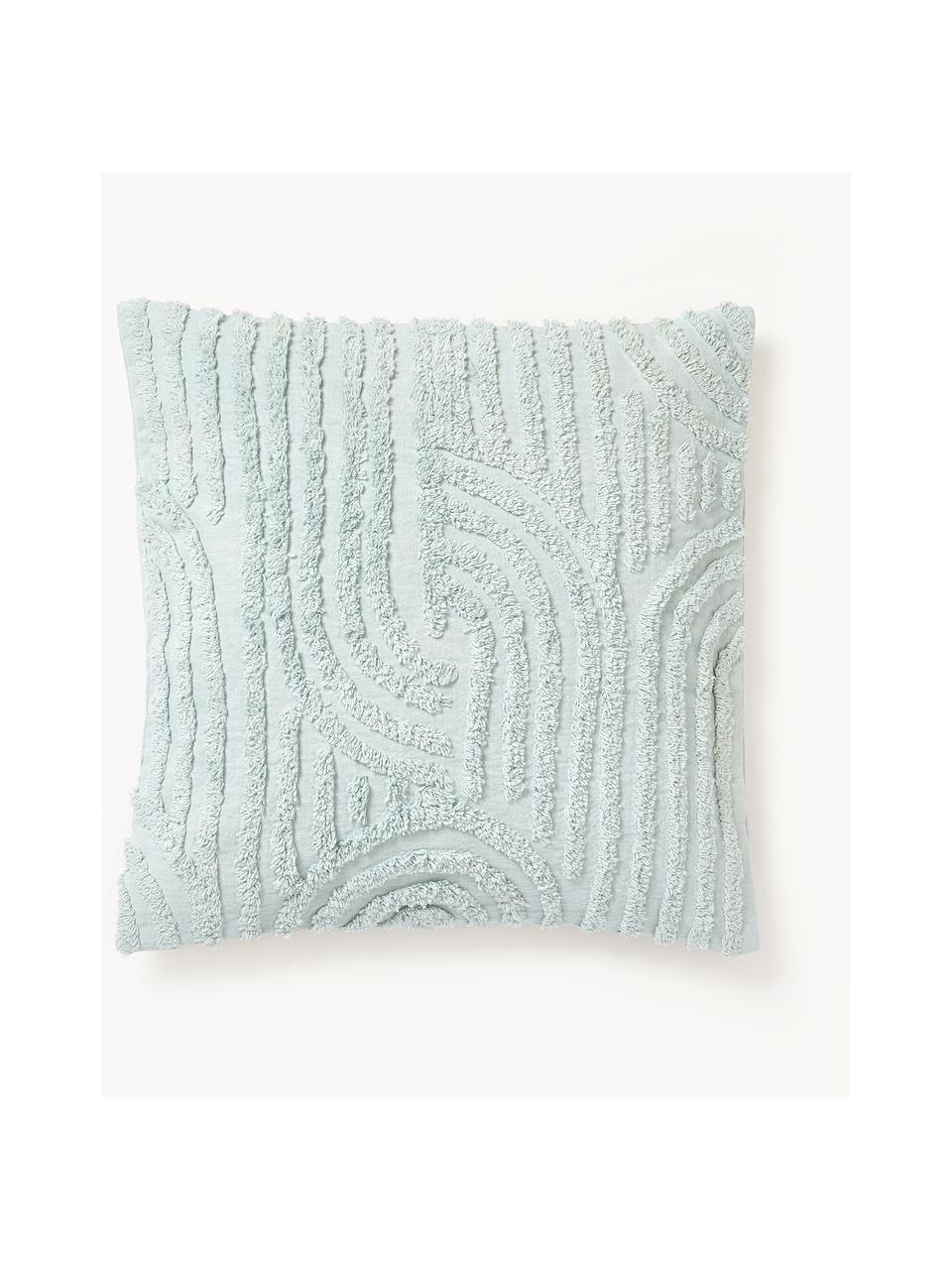 Bavlněný povlak na polštář Bell, 100 % bavlna, Zelená, Š 45 cm, D 45 cm