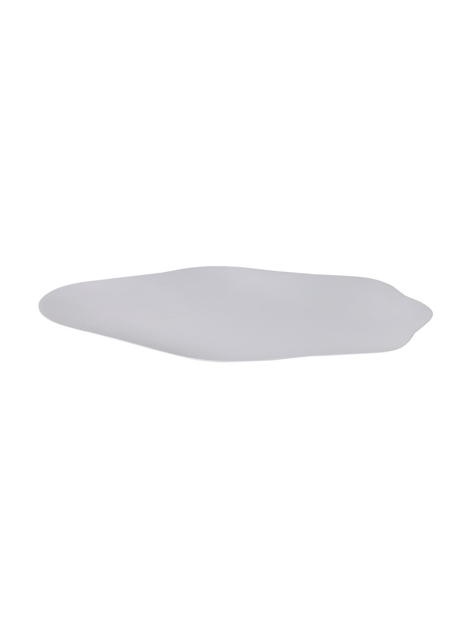 Deko-Tablett Cloud in Flieder, Metall, beschichtet, Flieder, B 41 x T 26 cm