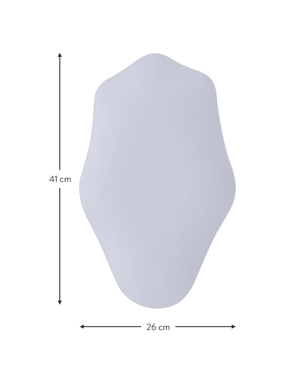 Vassoio decorativo lilla Cloud, Metallo rivestito, Lilla, Larg. 41 x Prof. 26 cm