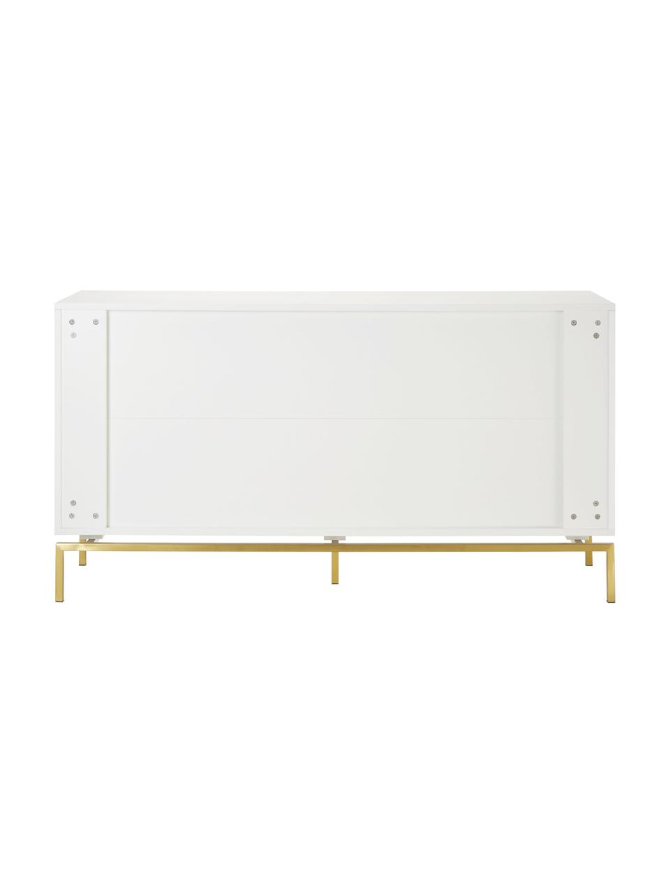 Credenza bianca Elegance, Bianco, Larg. 150 x Alt. 80 cm