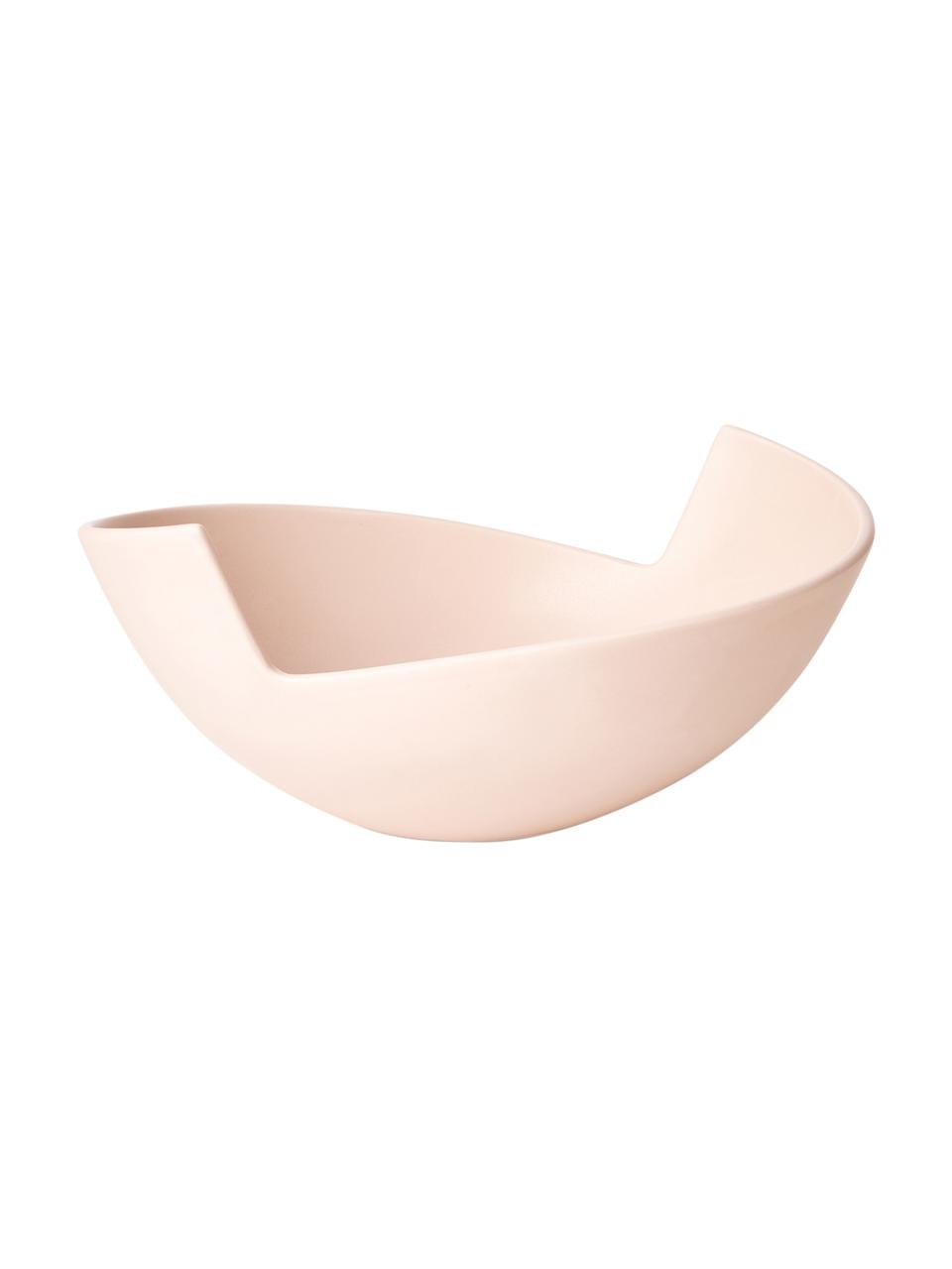 Bols décoratifs Likya, 2 élém., Grès cérame, Rose, beige, Lot de différentes tailles
