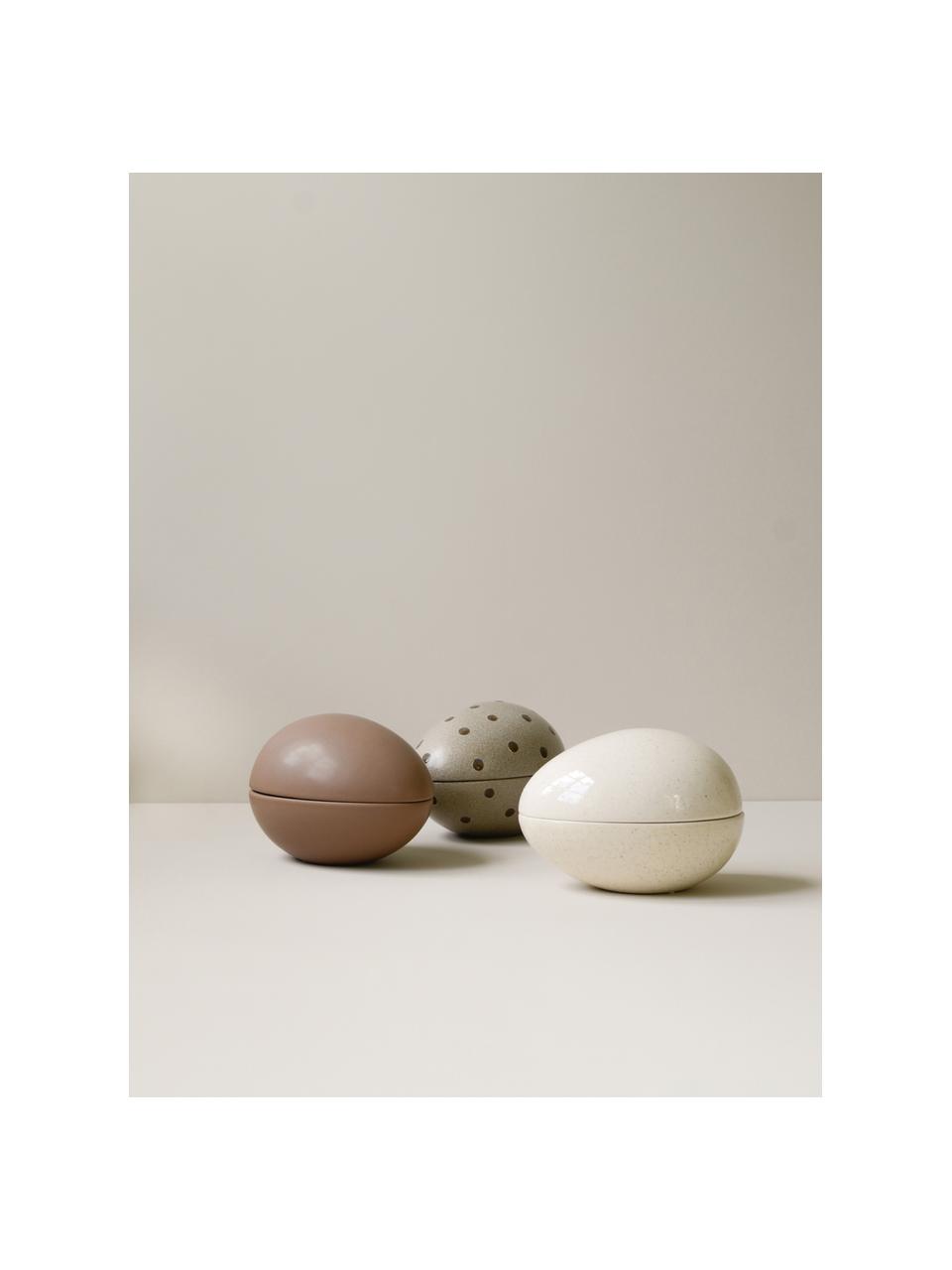 Dekoracja Nest, Ceramika, Nugatowy, matowy, S 18 x W 13 cm